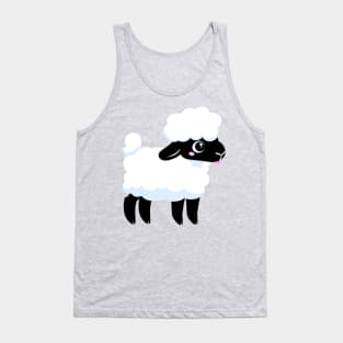 Simple Fluffy Lamb 3 Tank Top